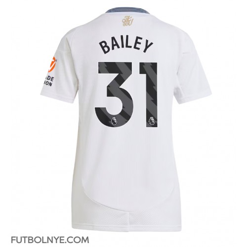 Camiseta Aston Villa Leon Bailey #31 Visitante Equipación para mujer 2024-25 manga corta